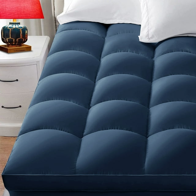 INGALIK Mattress Topper, 400TC Extra Thick Cooling Mattress Pad, Fluffy Soft Pillow Top Mattress Cover Stretches up 8-21" Deep Pocket, Pressure Relief, Hypoallergenic