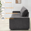 INGALIK Modern Loveseat Sofa for Living Room, Chenille Sofa and Couch with Square Armrests, Removable Sofa Cushions and Detachable Sofa Cover, Easy to Install