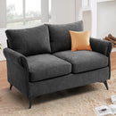 INGALIK 45" Modern Loveseat Sofa, 2 Seater Fabric Sofa Couch with Removable Upholstered, Tapered Metal Legs, Deep Seated Sofa for Small Space, Living Room, Apartment, Beige