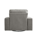 INGALIK Swivel Accent Chair, 40.2"W Oversize Chenille Accent Armchair with Storage Bag, Modern Comfortable Chair for Living Room, Bedroom, Home, Club