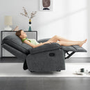 INGALIK Oversized Rocker Recliner Chair for Adults, Ergonomic Recliner Chair with Extra Large Footrest, Comfortable Reclining Chair for Living Room, Beige