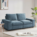 INGALIK Modern Modular Couch Sofa with Seats Storage, Sectional Couch with W/Deep Seat, Comfy Chenille Loveseat Sofa for Living Room, Side Pockets, USB Port, Removable Cover