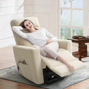 INGALIK Power Lift Recliner for Elderly, lift chairs recliners with Kneading Massage, Side Pocket, lift chair for Living room, Beige