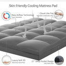 INGALIK Plush Soft Mattress Topper, 400TC Extra Thick Breathable Pad, Cooling Technology, Pressure Relief, 8-21" Deep Elastic Pocket