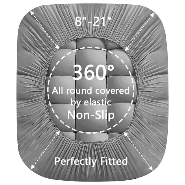 INGALIK Mattress Topper, 400TC Extra Thick Cooling Mattress Pad, Fluffy Soft Pillow Top Mattress Cover Stretches up 8-21" Deep Pocket, Pressure Relief, Hypoallergenic