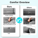 INGALIK Modern Loveseat Sofa for Living Room, Chenille Sofa and Couch with Square Armrests, Removable Sofa Cushions and Detachable Sofa Cover, Easy to Install