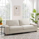 INGALIK Modern Loveseat Sofa for Living Room, Chenille Sofa and Couch with Square Armrests, Removable Sofa Cushions and Detachable Sofa Cover, Easy to Install