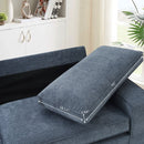 INGALIK Modern Loveseat Sofa for Living Room, Chenille Sofa and Couch with Square Armrests, Removable Sofa Cushions and Detachable Sofa Cover, Easy to Install
