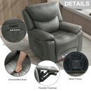 INGALIK Power Recliner Chair, Rocker Recliner with 270 Degree Swivel, USB Ports, Comfy Glider Recliner Chairs for Living room, Dark Gray