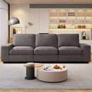 INGALIK Modern Modular Couch Sofa with Seats Storage, Sectional Couch with W/Deep Seat, Comfy Chenille Loveseat Sofa for Living Room, Side Pockets, USB Port, Removable Cover