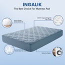 INGALIK Premium 400TC Quilted Mattress Pad, Cooling Breathable Topper, Fitted Thickened Protector, 8-21" Deep Pocket