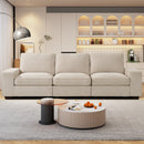 INGALIK Modern Modular Couch Sofa with Seats Storage, Sectional Couch with W/Deep Seat, Comfy Chenille Loveseat Sofa for Living Room, Side Pockets, USB Port, Removable Cover