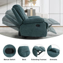 INGALIK Oversized Rocker Recliner Chair for Adults, Ergonomic Recliner Chair with Extra Large Footrest, Comfortable Reclining Chair for Living Room, Beige