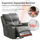 INGALIK Power Recliner Chair, Rocker Recliner with 270 Degree Swivel, USB Ports, Comfy Glider Recliner Chairs for Living room, Dark Gray