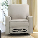 INGALIK 360 Degrees Swivel Rocker Recliner, Glider Rocking Chair Nursery, Fabric Single Sofa