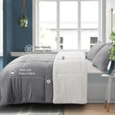 INGALIK  Sherpa Comforter Set, Soft Quilted Down Alternative Comforter Reversible Duvet with 2 Pillowcases, Plush Warm Fall Winter 3 Piece Bedding Sets