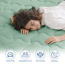 INGALIK Premium 400TC Quilted Mattress Pad, Cooling Breathable Topper, Fitted Thickened Protector, 8-21" Deep Pocket