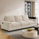 INGALIK Modern Modular Couch Sofa with Seats Storage, Sectional Couch with W/Deep Seat, Comfy Chenille Loveseat Sofa for Living Room, Side Pockets, USB Port, Removable Cover