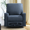 INGALIK 360 Degrees Swivel Rocker Recliner, Glider Rocking Chair Nursery, Fabric Single Sofa