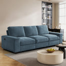 INGALIK Modern Modular Couch Sofa with Seats Storage, Sectional Couch with W/Deep Seat, Comfy Chenille Loveseat Sofa for Living Room, Side Pockets, USB Port, Removable Cover