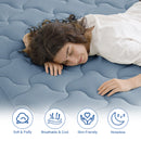 INGALIK Premium 400TC Quilted Mattress Pad, Cooling Breathable Topper, Fitted Thickened Protector, 8-21" Deep Pocket