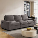 INGALIK Modern Modular Couch Sofa with Seats Storage, Sectional Couch with W/Deep Seat, Comfy Chenille Loveseat Sofa for Living Room, Side Pockets, USB Port, Removable Cover