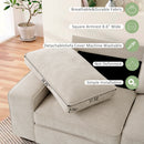 INGALIK 98.4" Convertible Sectional Sofa, L Shaped Sectional Couch with Reversible Chaise, Sleeper Couch with Storage Space and USB Charging Ports for Living Room