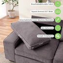 INGALIK 98.4" Convertible Sectional Sofa, L Shaped Sectional Couch with Reversible Chaise, Sleeper Couch with Storage Space and USB Charging Ports for Living Room