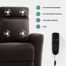 INGALIK Power Lift Recliner for Elderly, lift chairs recliners with Kneading Massage, Side Pocket, lift chair for Living room, Beige