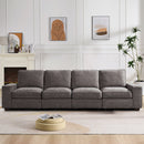 INGALIK Modern Modular Couch Sofa with Seats Storage, Sectional Couch with W/Deep Seat, Comfy Chenille Loveseat Sofa for Living Room, Side Pockets, USB Port, Removable Cover