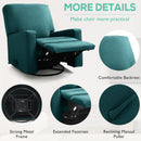 INGALIK 360 Degrees Swivel Rocker Recliner, Glider Rocking Chair Nursery, Fabric Single Sofa