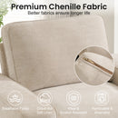 INGALIK Modern Modular Couch Sofa with Seats Storage, Sectional Couch with W/Deep Seat, Comfy Chenille Loveseat Sofa for Living Room, Side Pockets, USB Port, Removable Cover