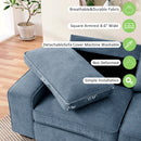 INGALIK 98.4" Convertible Sectional Sofa, L Shaped Sectional Couch with Reversible Chaise, Sleeper Couch with Storage Space and USB Charging Ports for Living Room