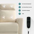 INGALIK Power Lift Recliner for Elderly, lift chairs recliners with Kneading Massage, Side Pocket, lift chair for Living room, Beige