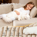 106” Sectional Couch with Chaise, Cloud Boneless Couches Flannel Plush with Deep Seat, L-Shaped Compressed Modular Sofa with Cushions for Living Room, Small Space