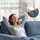 INGALIK 98.4" Convertible Sectional Sofa, L Shaped Sectional Couch with Reversible Chaise, Sleeper Couch with Storage Space and USB Charging Ports for Living Room