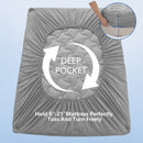 INGALIK Premium 400TC Quilted Mattress Pad, Cooling Breathable Topper, Fitted Thickened Protector, 8-21" Deep Pocket