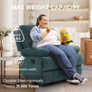 INGALIK Oversized Rocker Recliner Chair for Adults, Ergonomic Recliner Chair with Extra Large Footrest, Comfortable Reclining Chair for Living Room, Beige