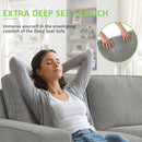 INGALIK 98.4" Convertible Sectional Sofa, L Shaped Sectional Couch with Reversible Chaise, Sleeper Couch with Storage Space and USB Charging Ports for Living Room