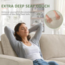 INGALIK 98.4" Convertible Sectional Sofa, L Shaped Sectional Couch with Reversible Chaise, Sleeper Couch with Storage Space and USB Charging Ports for Living Room