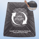 INGALIK Premium 400TC Quilted Mattress Pad, Cooling Breathable Topper, Fitted Thickened Protector, 8-21" Deep Pocket