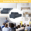INGALIK Modern Loveseat Sofa for Living Room, Chenille Sofa and Couch with Square Armrests, Removable Sofa Cushions and Detachable Sofa Cover, Easy to Install