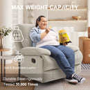 INGALIK Oversized Rocker Recliner Chair for Adults, Ergonomic Recliner Chair with Extra Large Footrest, Comfortable Reclining Chair for Living Room, Beige