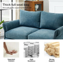 INGALIK 45" Modern Loveseat Sofa, 2 Seater Fabric Sofa Couch with Removable Upholstered, Tapered Metal Legs, Deep Seated Sofa for Small Space, Living Room, Apartment, Beige