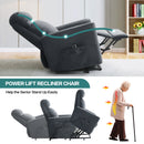 INGALIK Power Lift Recliner for Elderly, lift chairs recliners with Kneading Massage, Side Pocket, lift chair for Living room, Beige