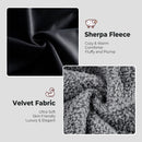 INGALIK  Sherpa Comforter Set, Soft Quilted Down Alternative Comforter Reversible Duvet with 2 Pillowcases, Plush Warm Fall Winter 3 Piece Bedding Sets