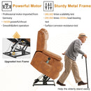 INGALIK 41" Breathable Leather Dual Motor Power Lift Recliner Chair With Heating And Massage, Lay Flat Electric Recliner Lift Assist Recliner For The Elderly