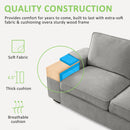 INGALIK 98.4" Convertible Sectional Sofa, L Shaped Sectional Couch with Reversible Chaise, Sleeper Couch with Storage Space and USB Charging Ports for Living Room