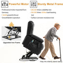 INGALIK 41" Breathable Leather Dual Motor Power Lift Recliner Chair With Heating And Massage, Lay Flat Electric Recliner Lift Assist Recliner For The Elderly