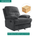 INGALIK Oversized Rocker Recliner Chair for Adults, Ergonomic Recliner Chair with Extra Large Footrest, Comfortable Reclining Chair for Living Room, Beige